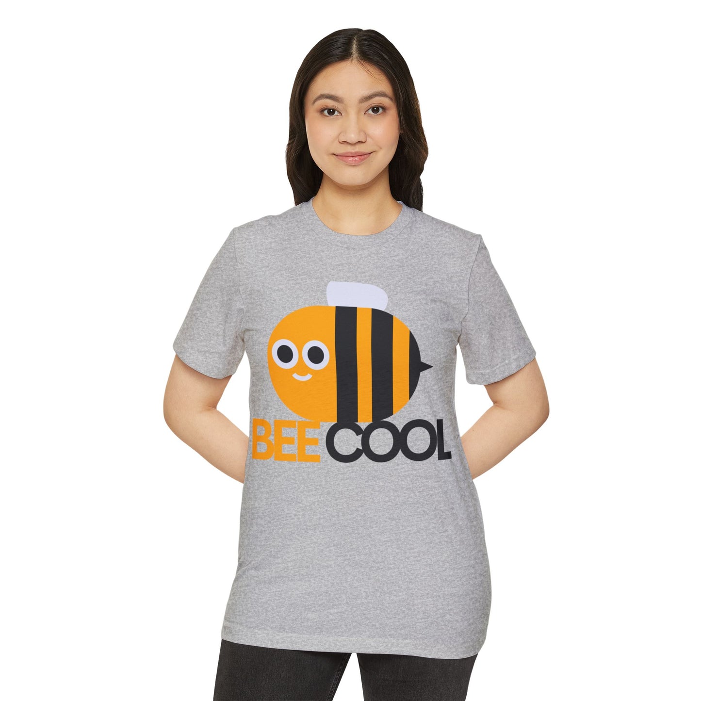 Bee Cool Unisex Organic T-Shirt - Eco-Friendly, Fun Design for Bee Lovers