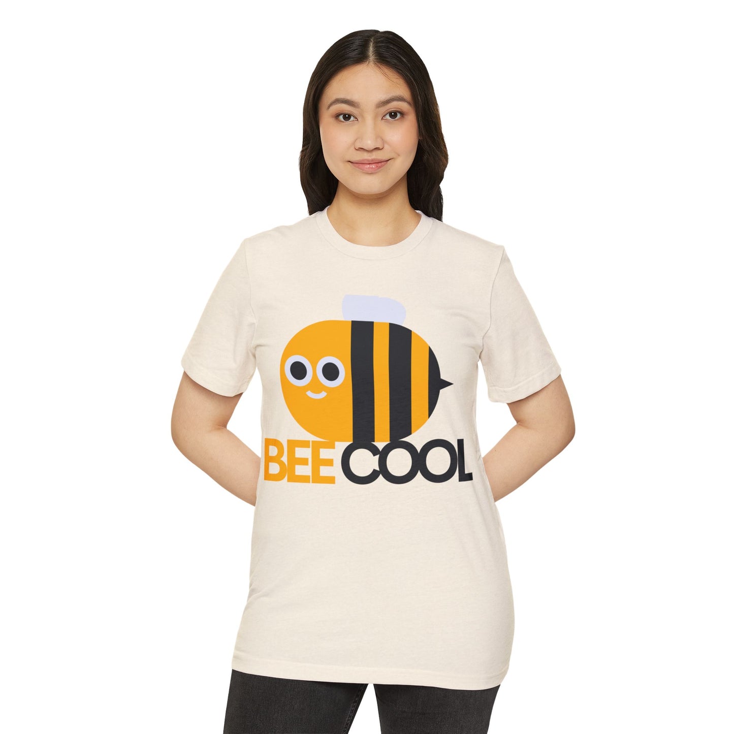 Bee Cool Unisex Organic T-Shirt - Eco-Friendly, Fun Design for Bee Lovers
