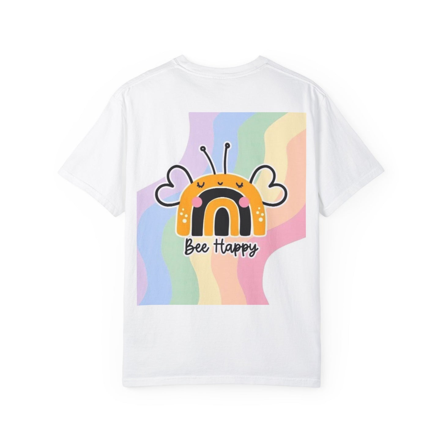 Be Kind Unisex Garment-Dyed T-shirt - Positive Vibes & Floral Design