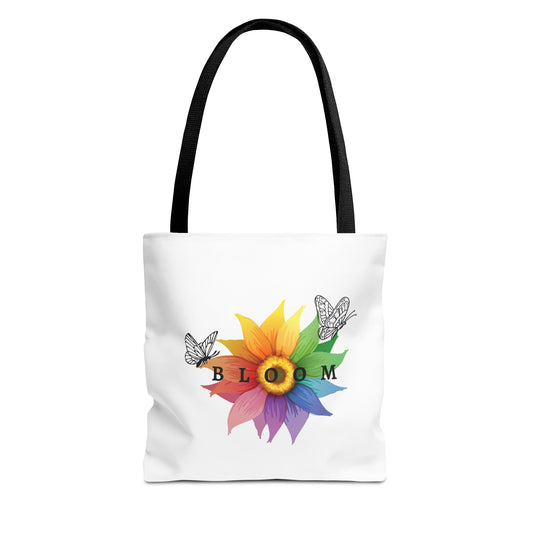 Colorful Bloom Tote Bag - Floral Design for Nature Lovers