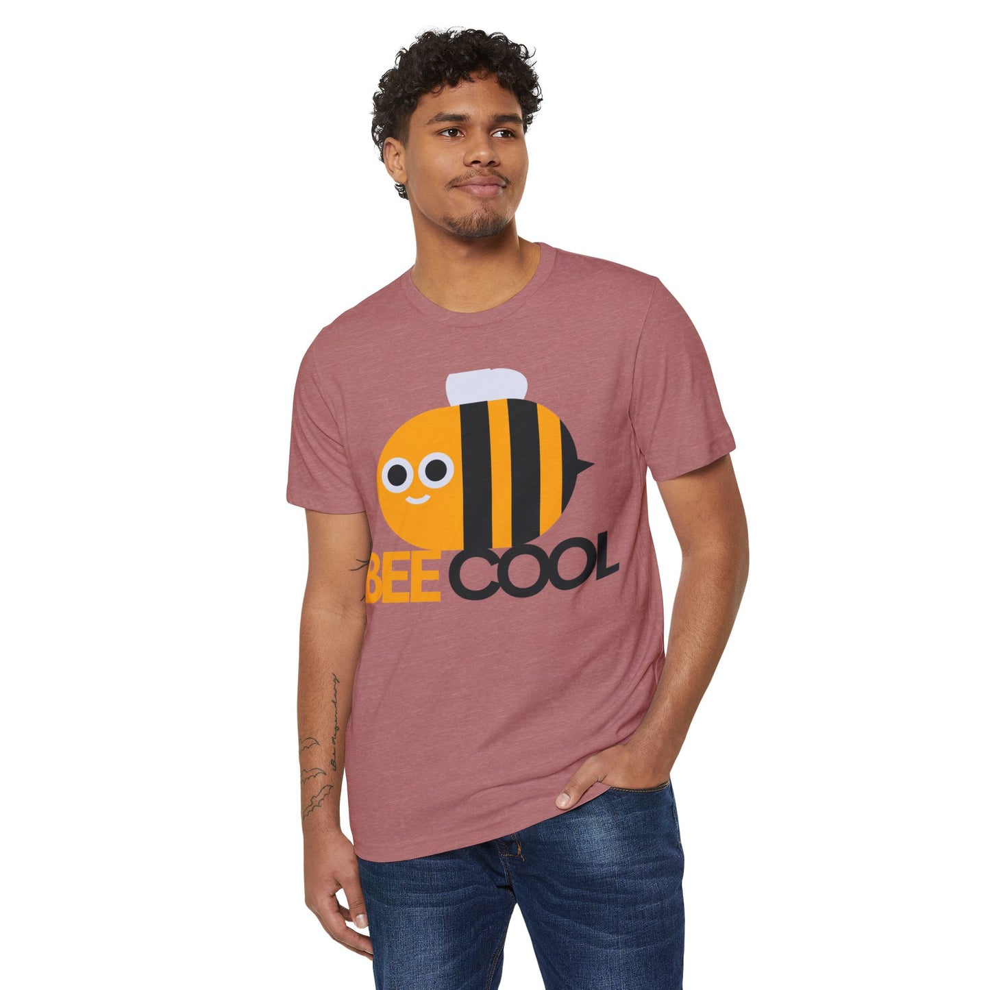 Bee Cool Unisex Organic T-Shirt - Eco-Friendly, Fun Design for Bee Lovers