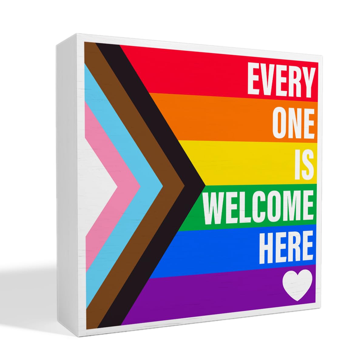 LGBT Decor Wooden Box Sign, LGBT Rainbow Pride Desk Decor for Room Home Office, LGBTQ Lesbian Gay Queer Decoration LGBT Pride Month Gifts for Men Women, The Gay Agenda