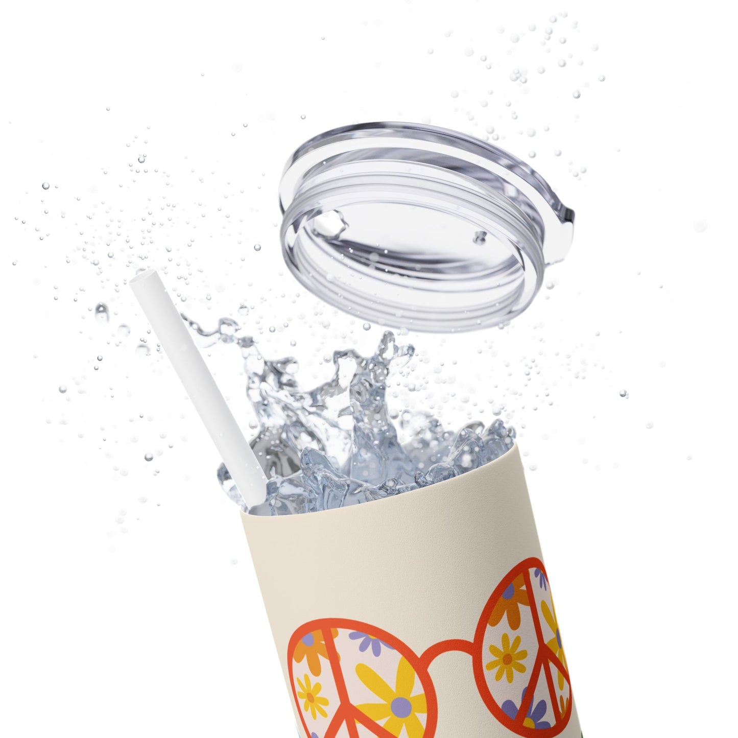 Peace & Sunshine Skinny Tumbler - 20oz Motivational Drinkware