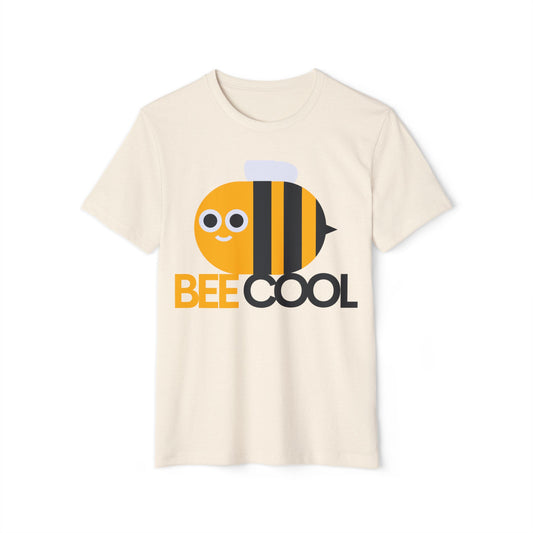 Bee Cool Unisex Organic T-Shirt - Eco-Friendly, Fun Design for Bee Lovers