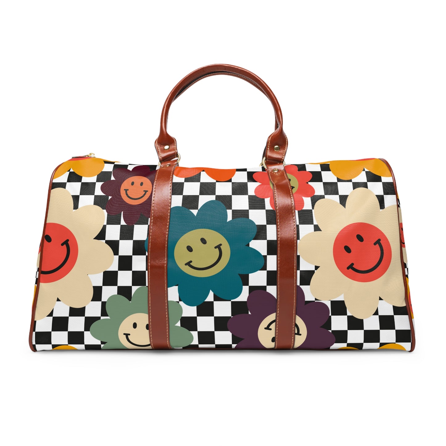 Colorful Floral Waterproof Travel Bag - Perfect for Weekend Getaways & Festivals